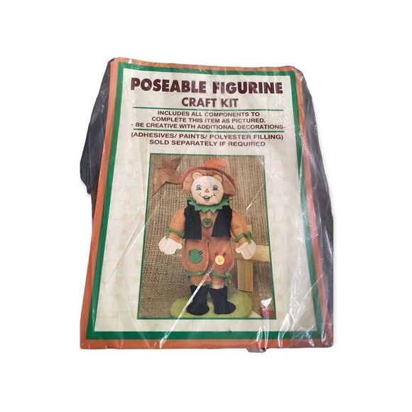 Vintage Poseable Scarecrow Craft Kit - Picture 1 of 2